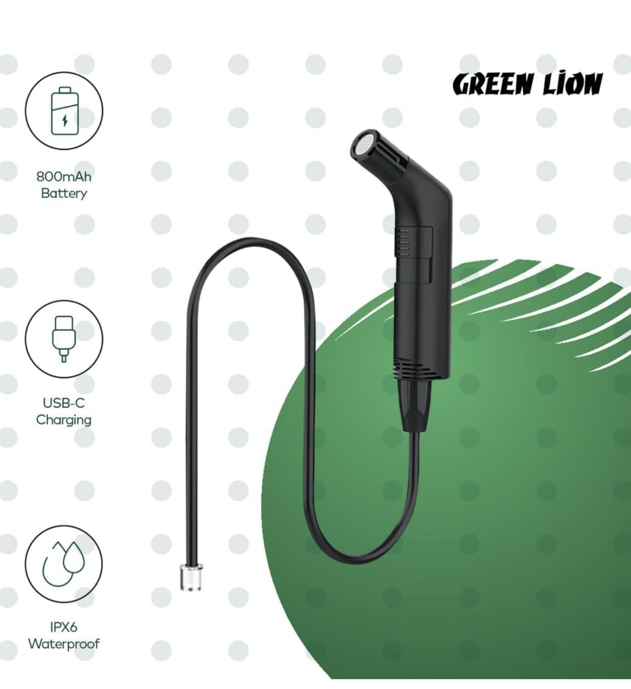 Green Lion Compact Bidet Sprayer 800mAh