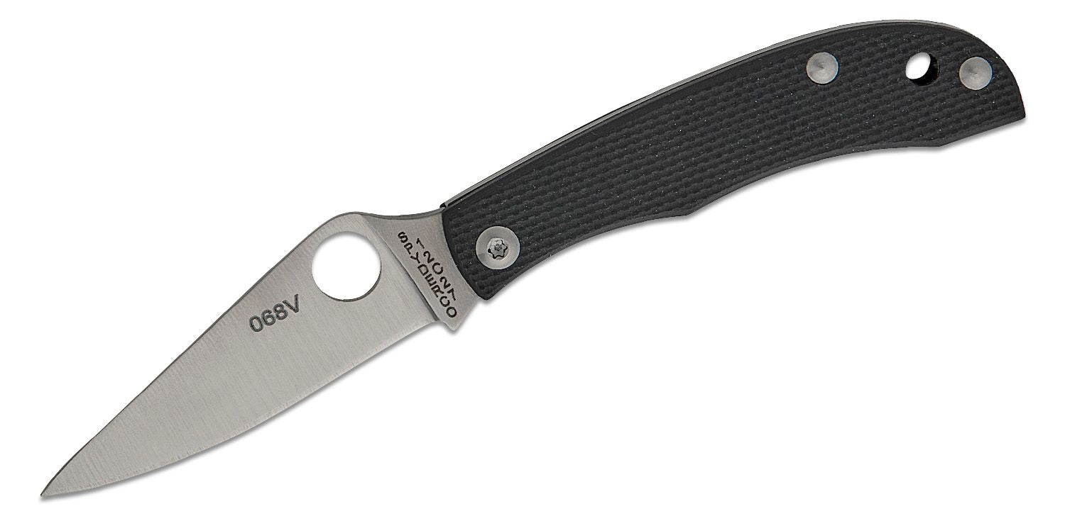Spyderco HoneyBee Micro-Size Slipjoint Black G10 Handles #C137GBKP