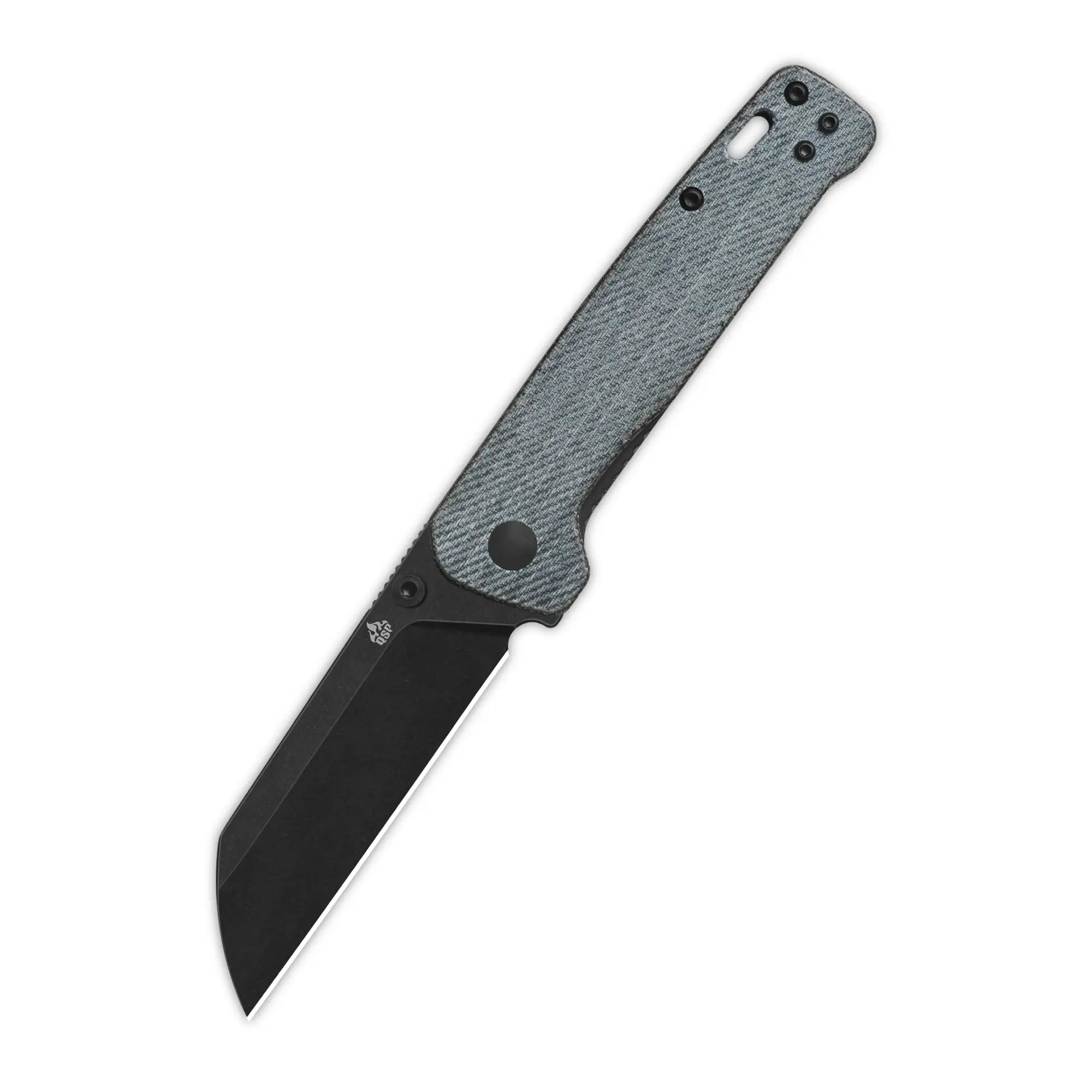 Penguin V2 Linerlock, D2 black stonewash,Denim micarta #QS130V2-B2