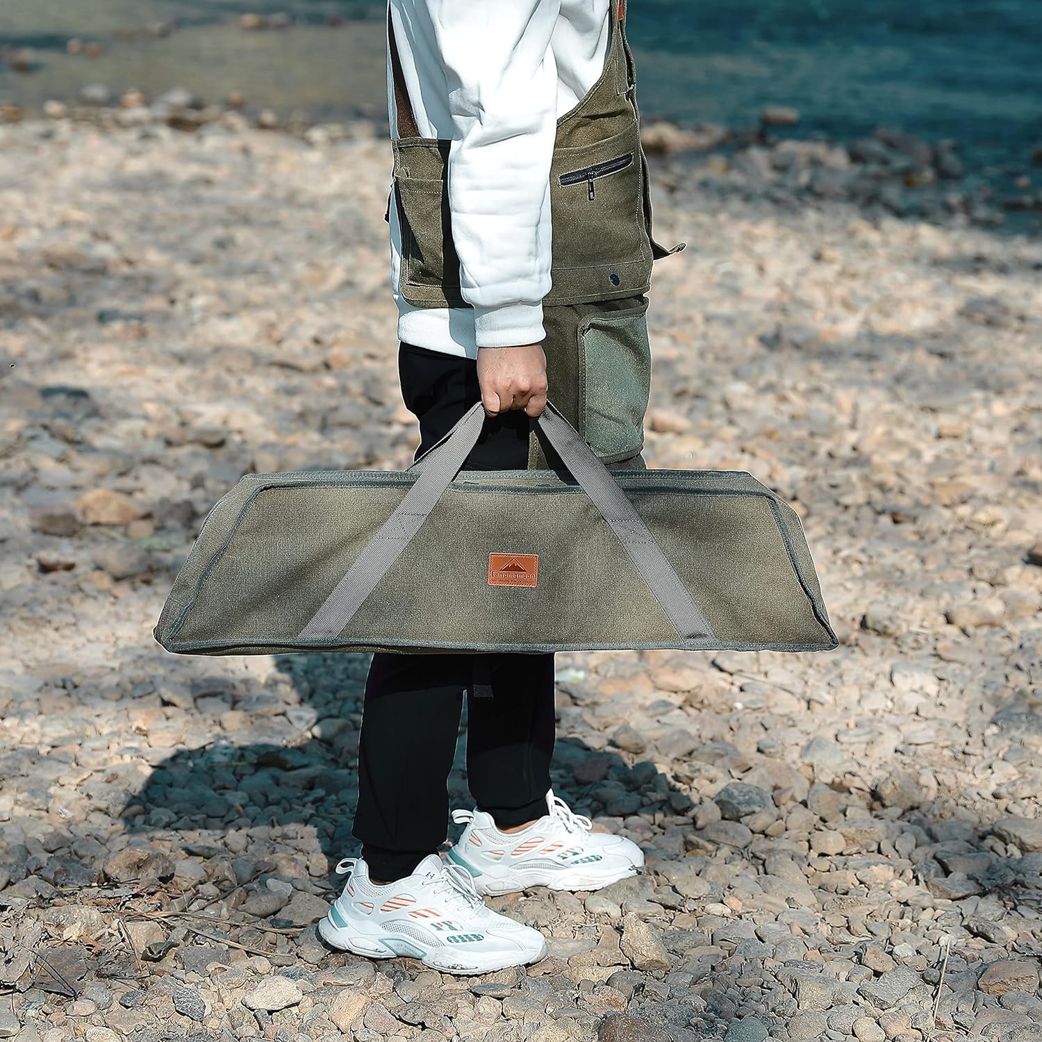 Camping Grill Table with Canvas Carrying Bag #T-503