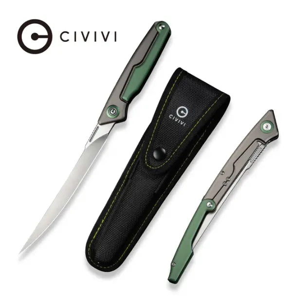 CIVIVI Shawka Folding Fillet Knife Aluminum Handle #C22029B-3