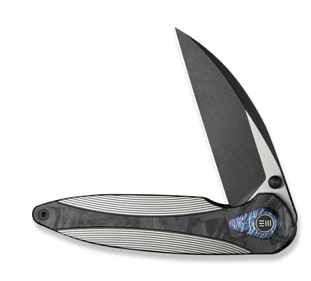 WEKNIFE Zenthra Flipper & Thumb Stud Knife Titanium & Carbon Fiber Handle #WE24021C-1