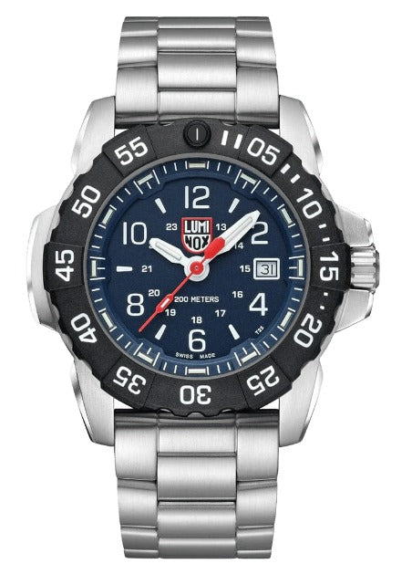 LUMINOX NAVY SEAL STEEL 3250 TIME DATE SERIES #XS.3254.CB