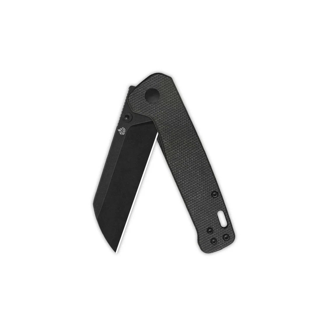 Penguin V2 Linerlock, D2 black stonewash,  Dark Brown micarta #QS130V2-A2