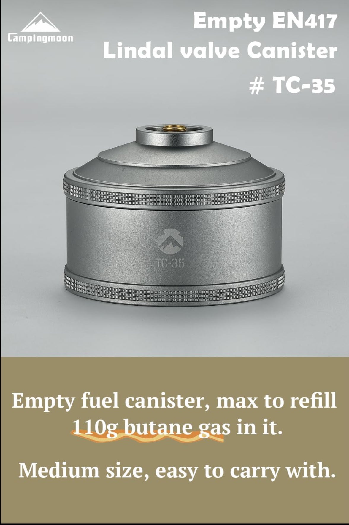 Refillable Isobutane Gas Tank 110g #BKTC-35