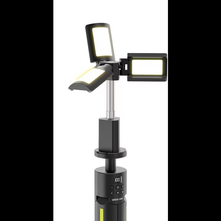 Green Lion Trio Beam Tripod Camping Light #GNTBCL7CLBK