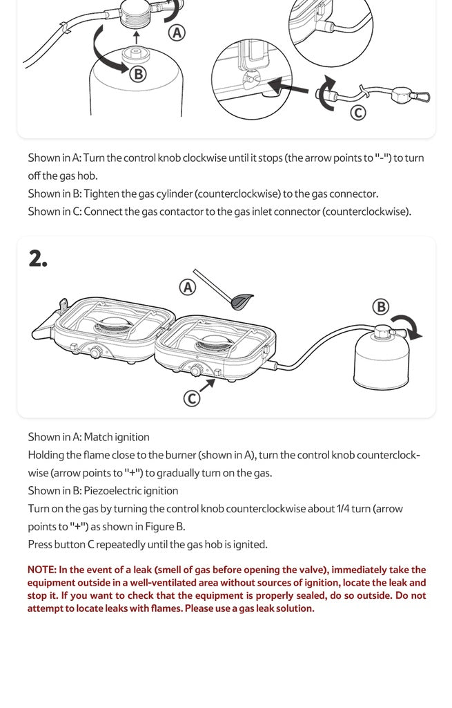 Double Burner Folding Gas Stove From Naturehike #NH22RJ003