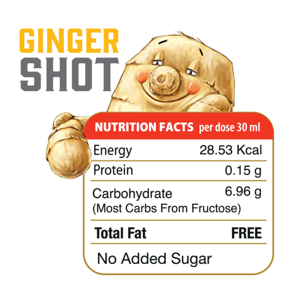 GINGER SHOTS ( THE GINGER PEOPLE ) 6 pcs PACK