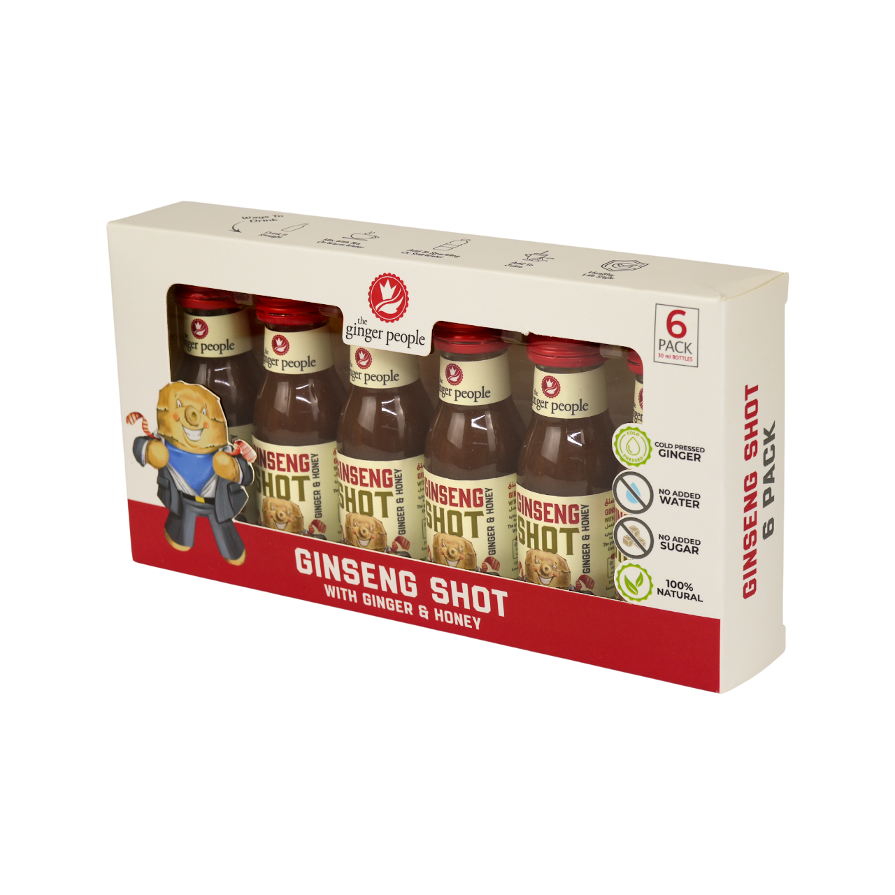 GINGER SHOTS ( THE GINGER PEOPLE ) 6 pcs PACK