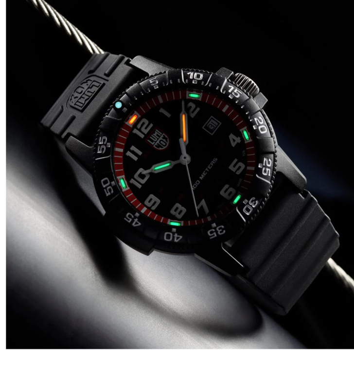 LUMINOX LEATHER SEA TURTLE GIANT OUTDOOR WATCH #XS.0335