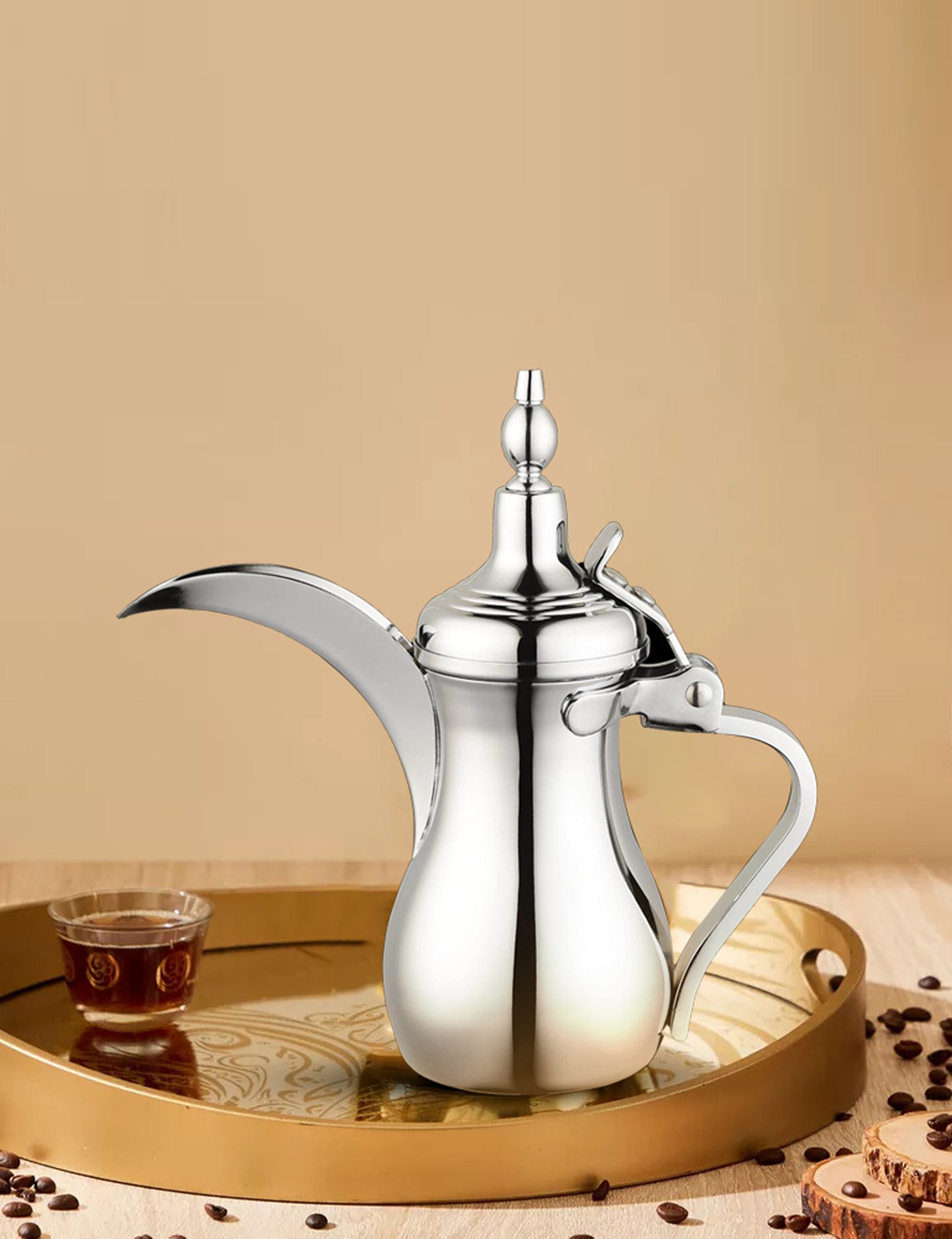 دلة ثراء للقهوة ستانلس ستيل من الحر