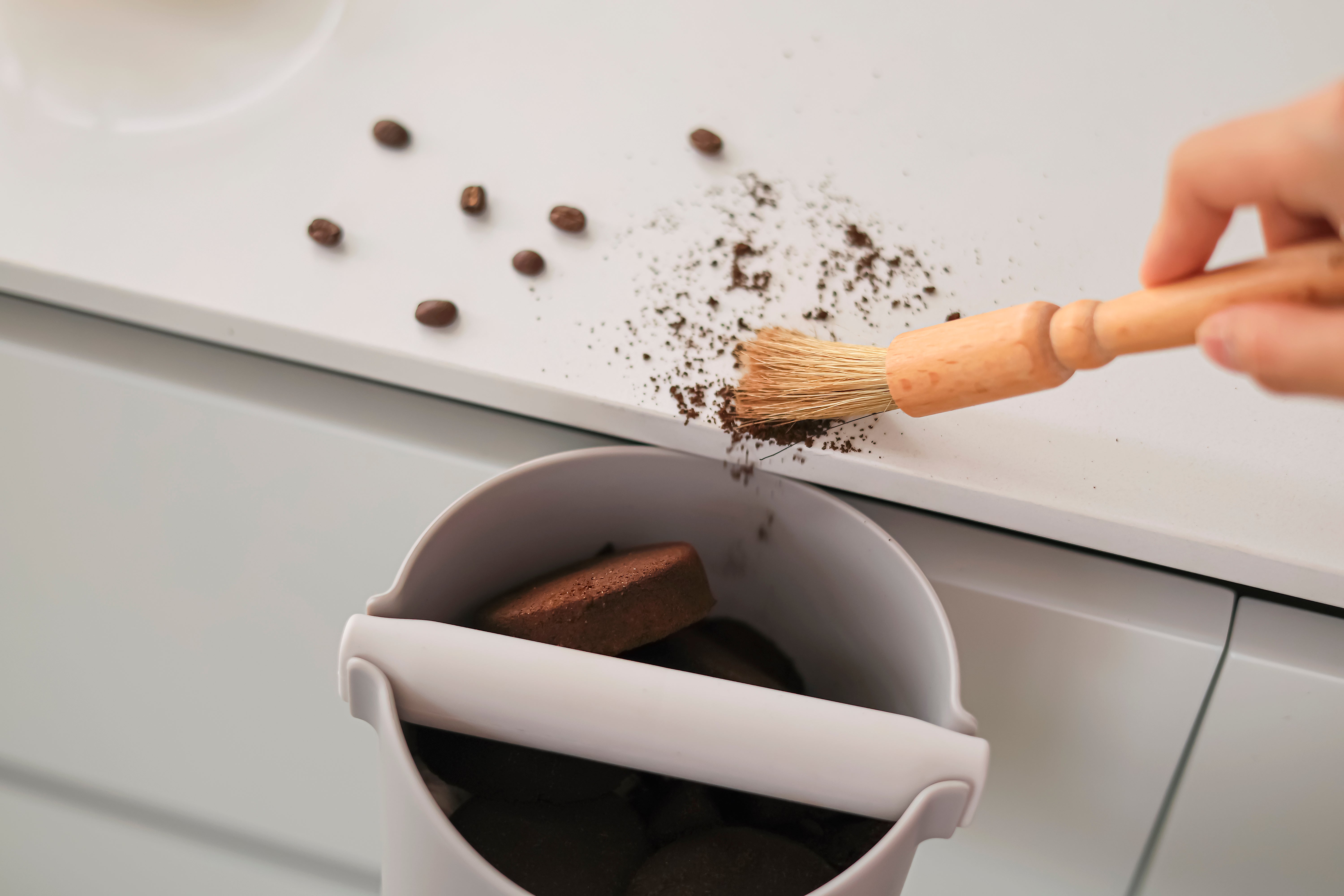 حاوية تفريغ القهوة من الحر