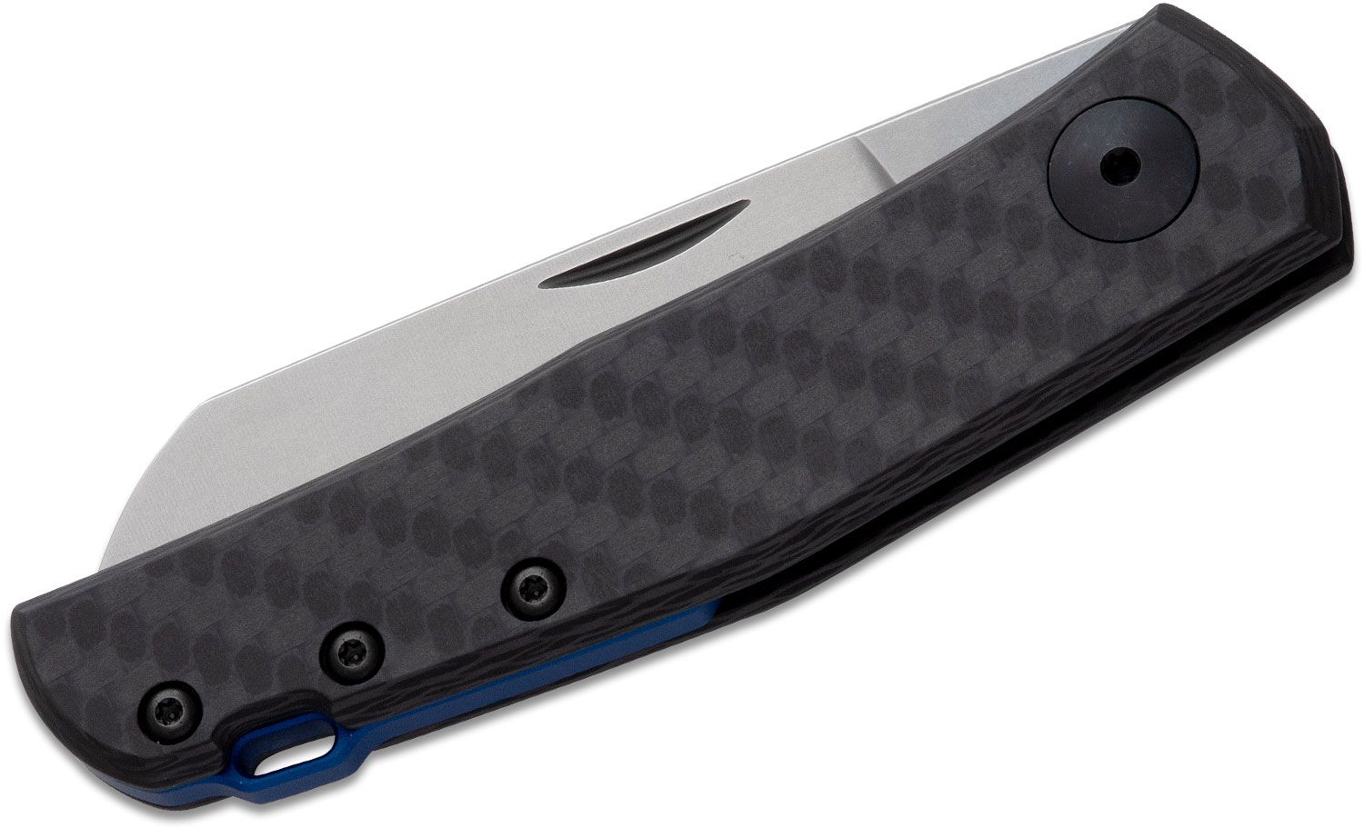 ZT Folding Knife CPM-20CV Sheepsfoot Blade CF Handle #ZT0230