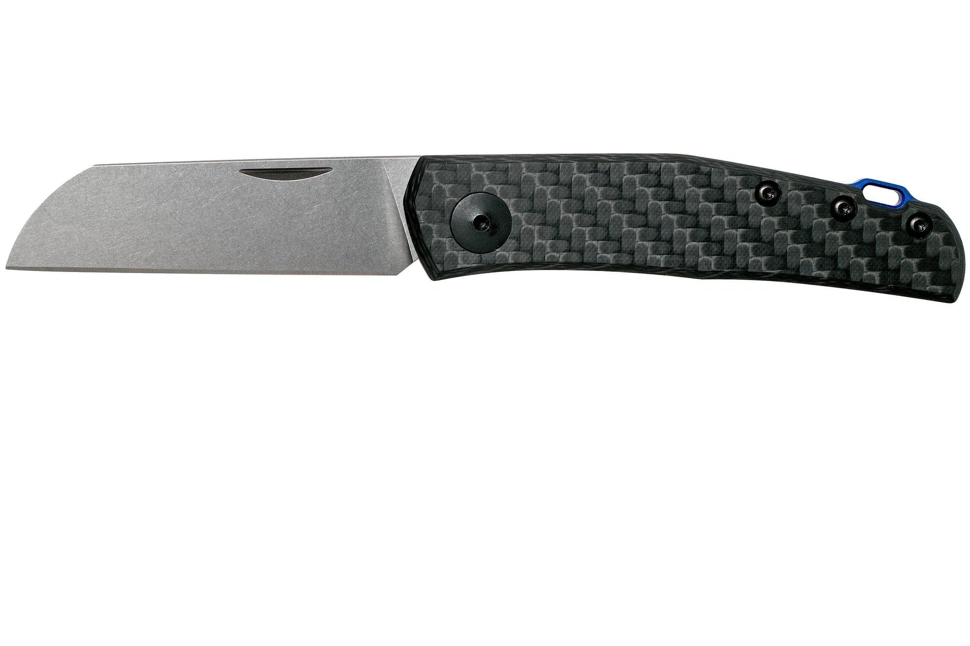 ZT Folding Knife CPM-20CV Sheepsfoot Blade CF Handle #ZT0230