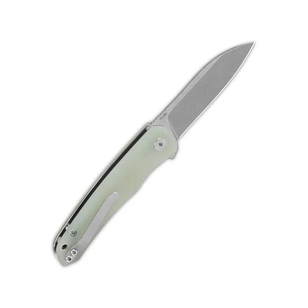 Otter Liner lock, 14C28N stonewashed, Jade G10 #QS140-D1