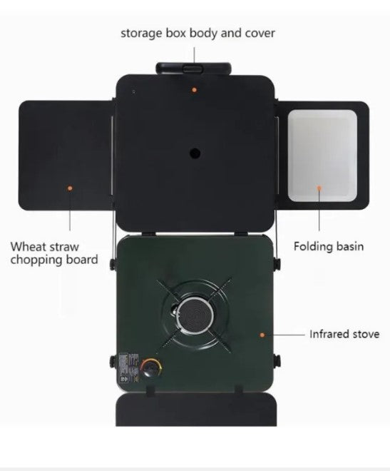 Naturehike Fireworks 1.0(IGT) outdoor mobile kitchen  with stove #CNH22CJ013