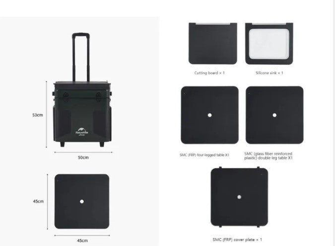 Naturehike Fireworks 1.0(IGT) outdoor mobile kitchen  with stove #CNH22CJ013