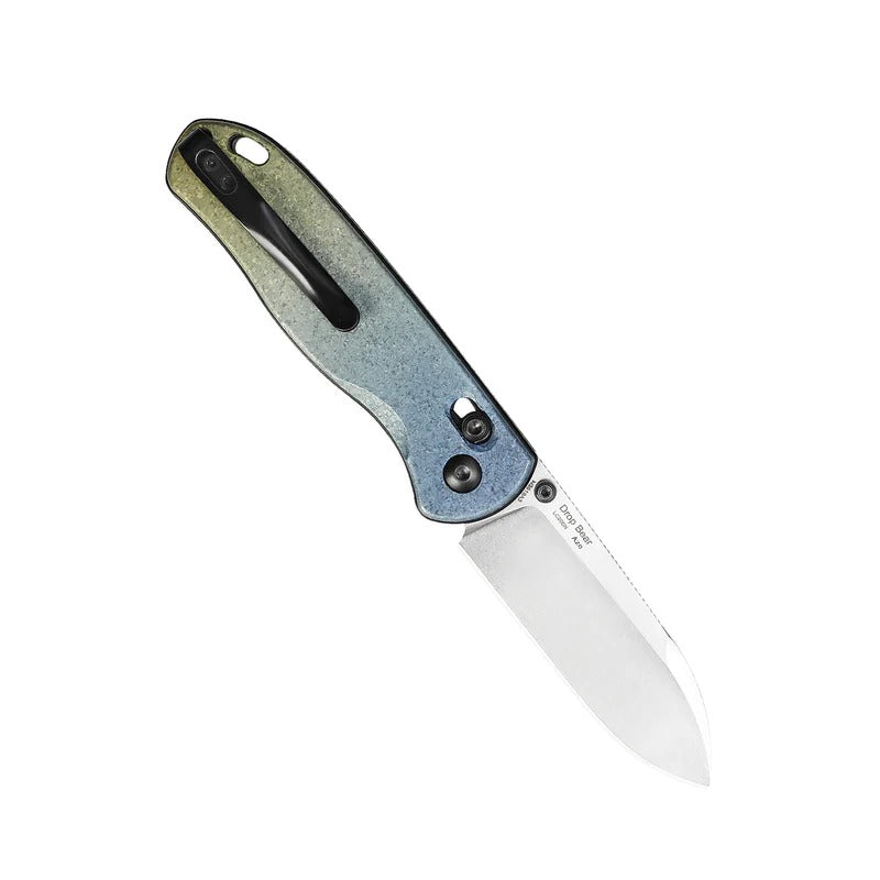 Kizer Cutlery Azo Drop Bear Folding Knife LC200N Stonewashed Drop Point Blade #Ki3619A3