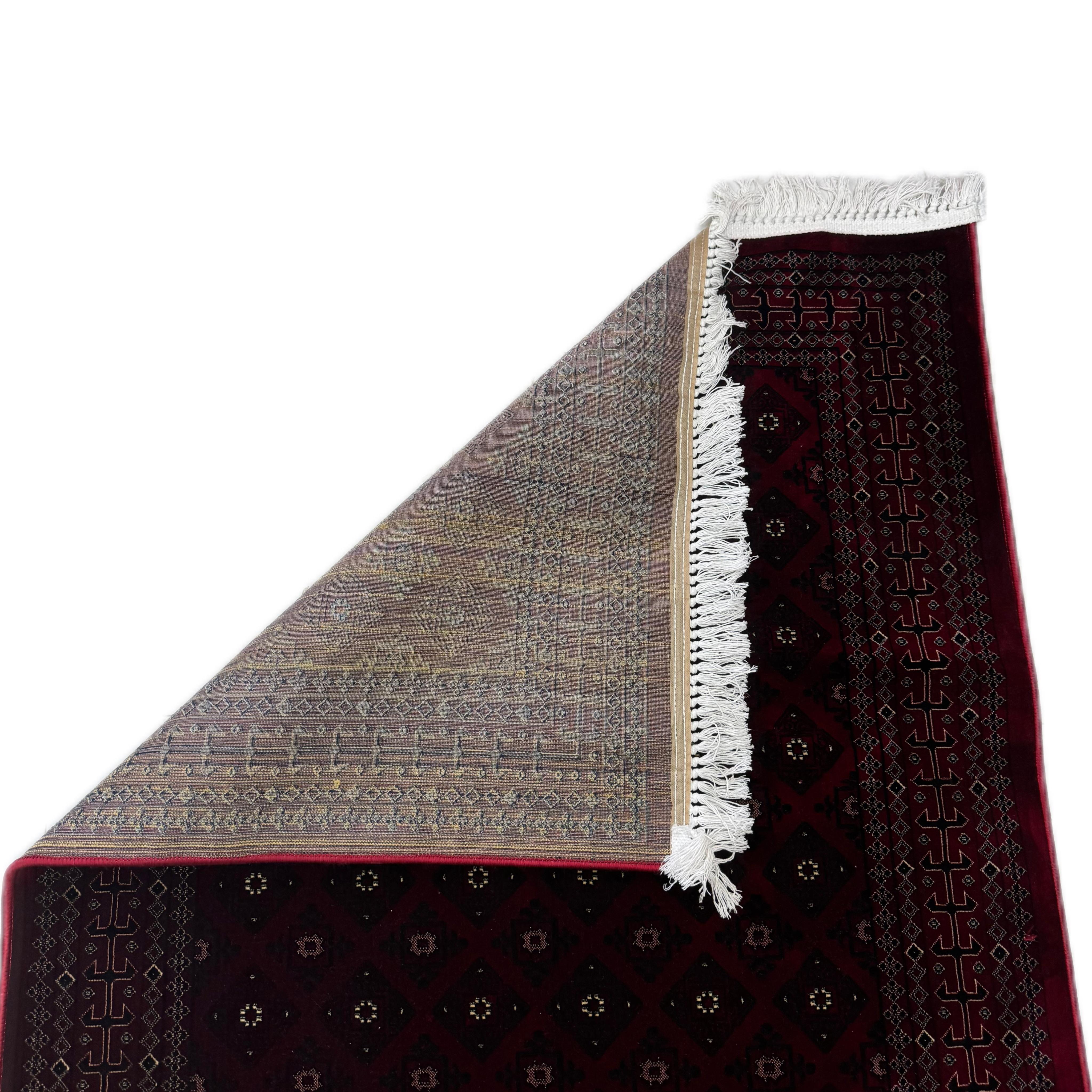 سجاد رسم افغاني نقشة 2022 لون عنابي #MADA-02-35