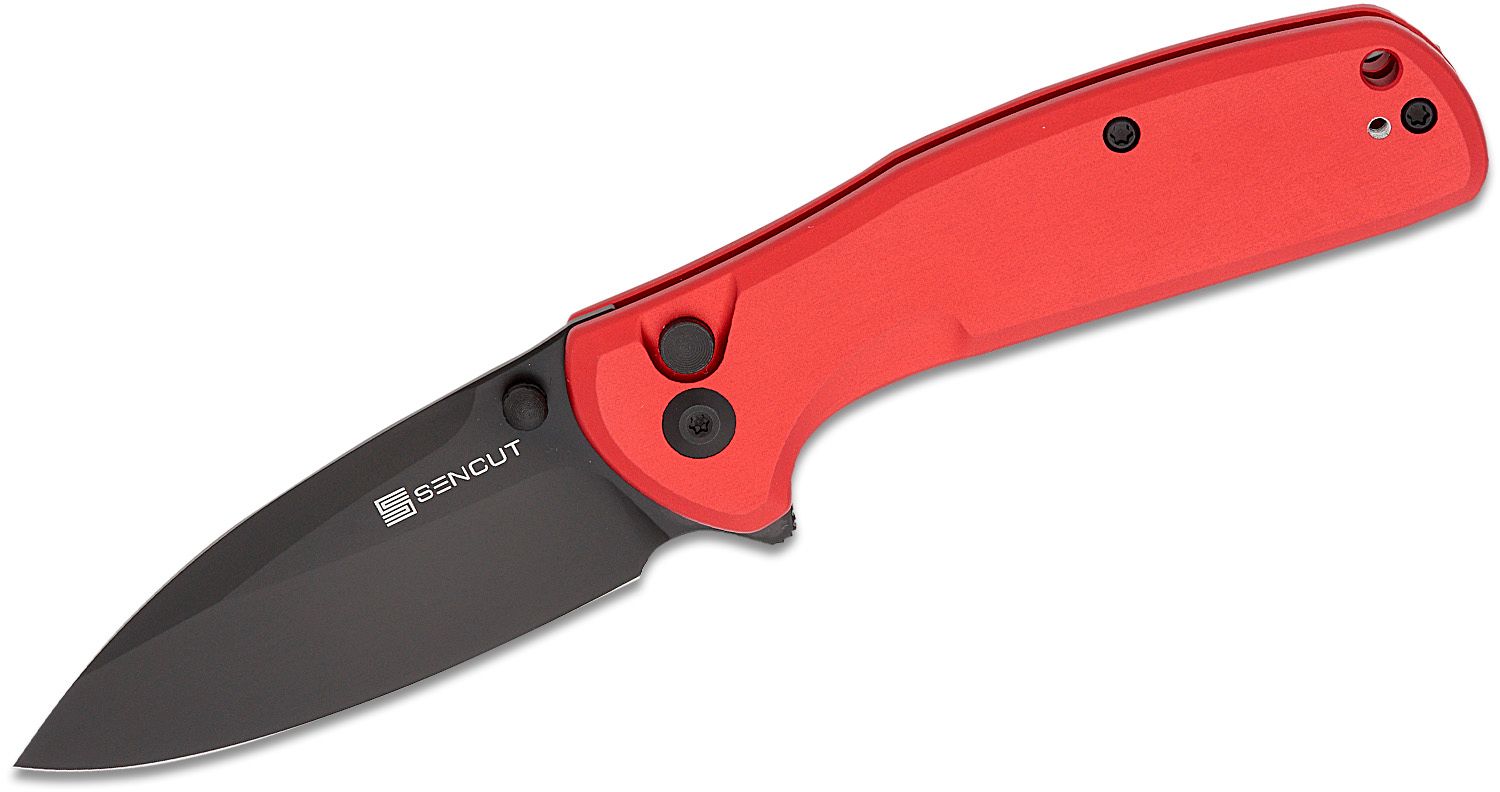 SENCUT ArcBlast Folding Knife - Red Aluminum #S22043B-4