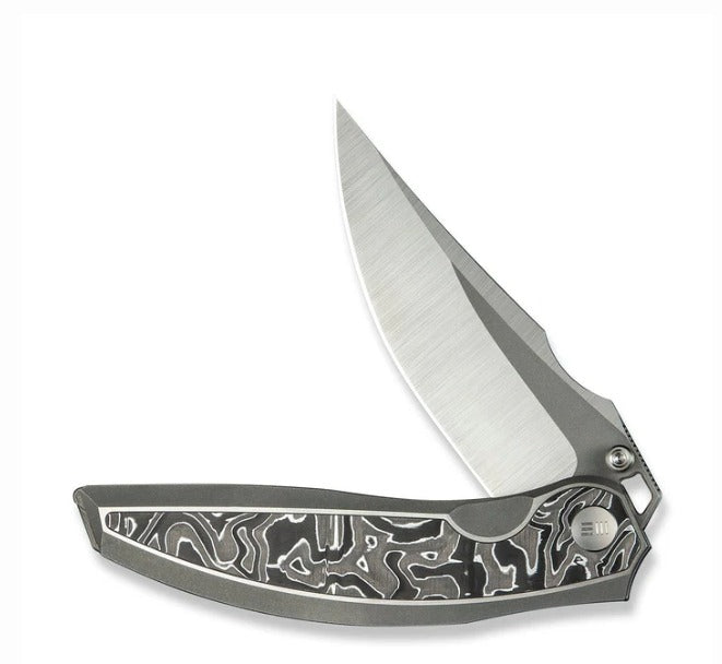WEKNIFE Quinseris Flipper & Thumb Stud Knife Titanium & Carbon Fiber Handle #WE23093-3
