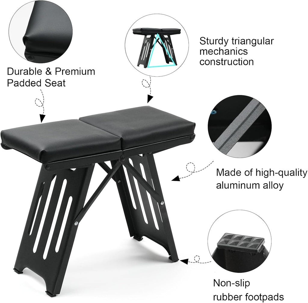 7MD Compact Folding Camping Stool Portable Lightweight Outdoor Seat For Picnic Fishing and BBQ #11317