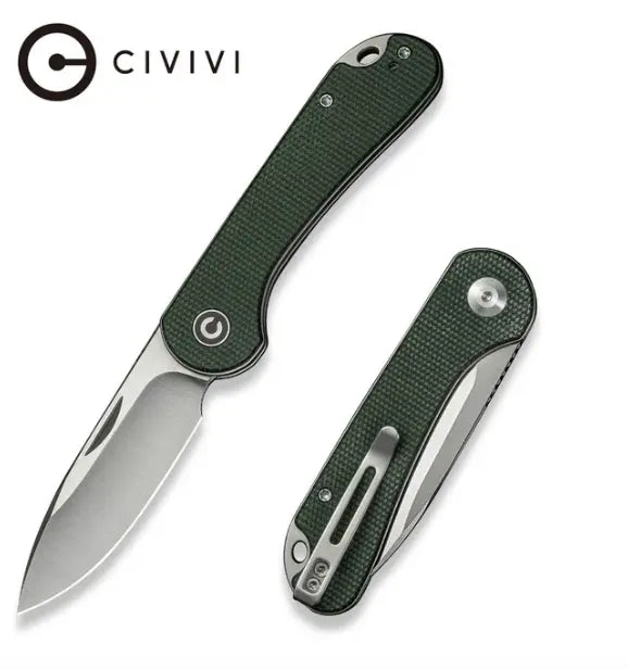 CIVIVI Elementum Slip Joint Knife Micarta Handle #C18062AJ-2