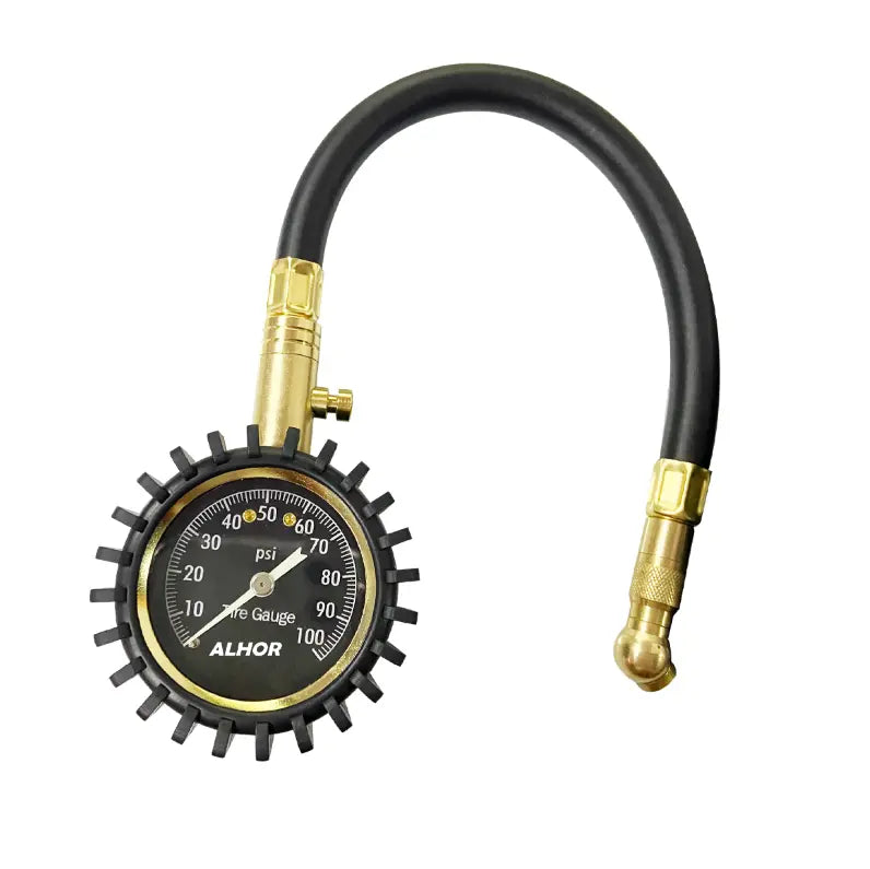 مقياس هواء وتنسيم الاطارات مع شنطة من الحر