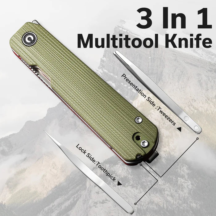 CIVIVI Sendy Flipper Knife G10 Handle #C21004B-1
