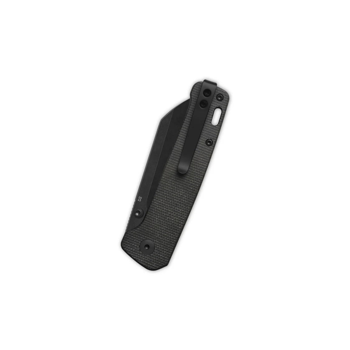 Penguin V2 Linerlock, D2 black stonewash,  Dark Brown micarta #QS130V2-A2