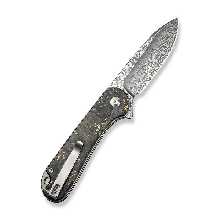 CIVIVI Button Lock Elementum II Flipper Knife Carbon Fiber & Resin Handle #C18062P-10