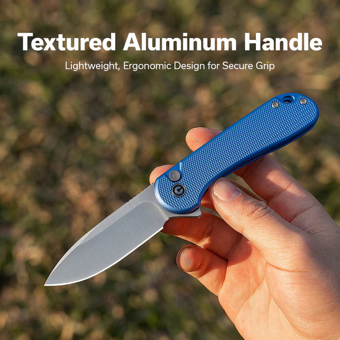 CIVIVI Button Lock Elementum II Flipper Knife Aluminum Handle #C18062PD-2