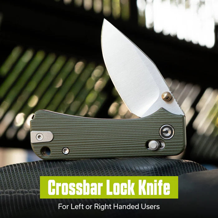 CIVIVI Baby Banter 2 - TG Thumb Stud & Crossbar Lock Knife G10 Handle #C24074-1