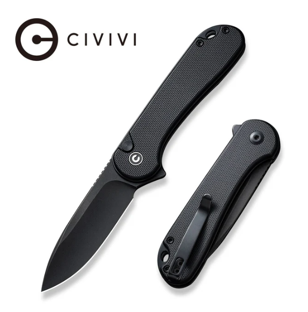 CIVIVI Button Lock Elementum II Flipper Knife G10 Handle #C18062P-1