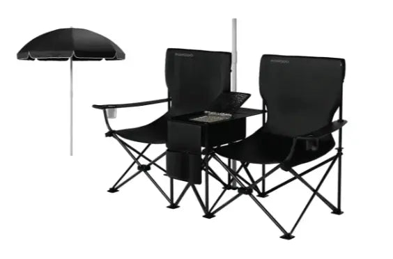 PORODO LIFESTYLE 2-1 CAMPING CHAIR WITH UMBRELLA