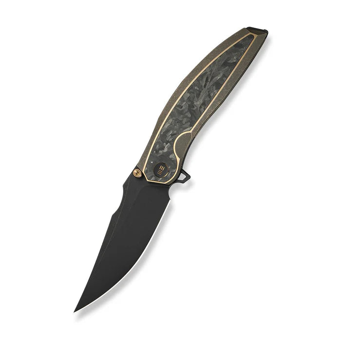WEKNIFE Quinseris Flipper & Thumb Stud Knife Titanium & Carbon Fiber Handle #WE23093-2