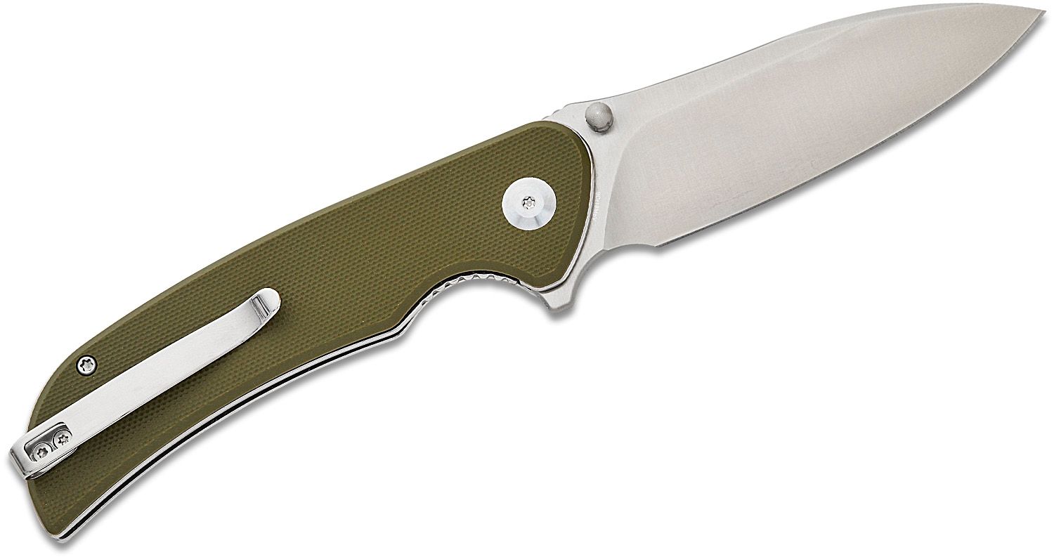 SENCUT Borzam Folding Knife - OD Green G10 #S23077-1