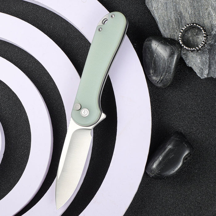 CIVIVI Button Lock Elementum II Flipper Knife G10 Handle #C18062P-2