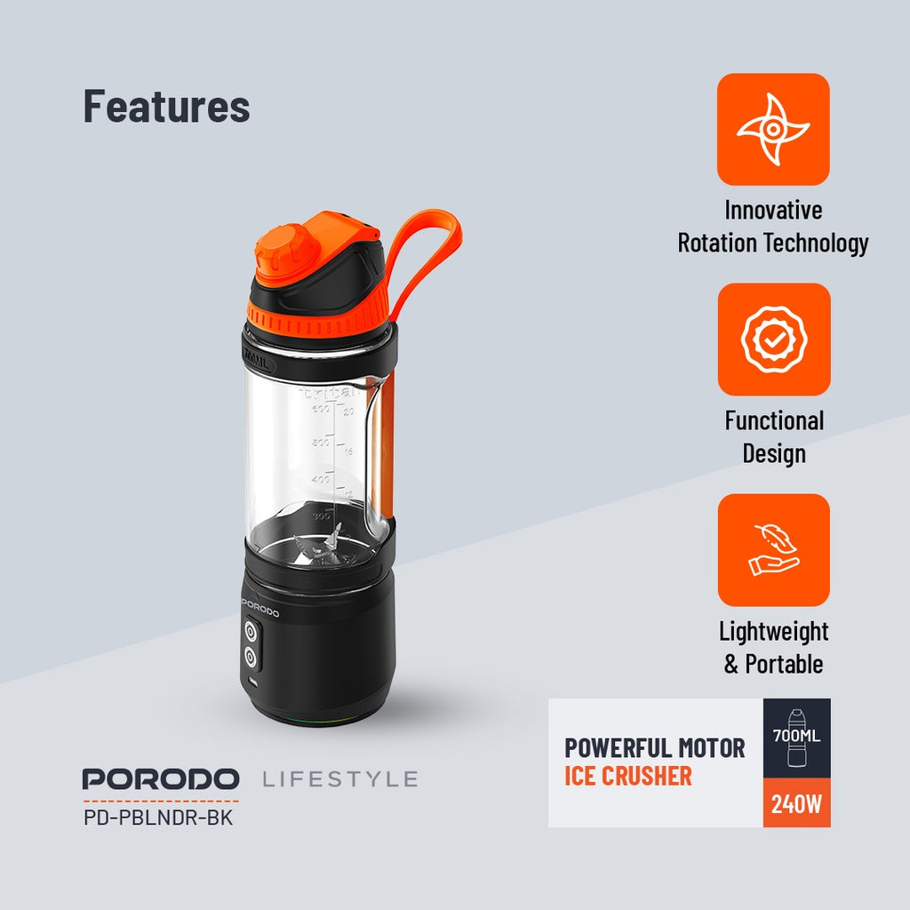 Porodo 240W 6 Blade Portable Blender 700Ml