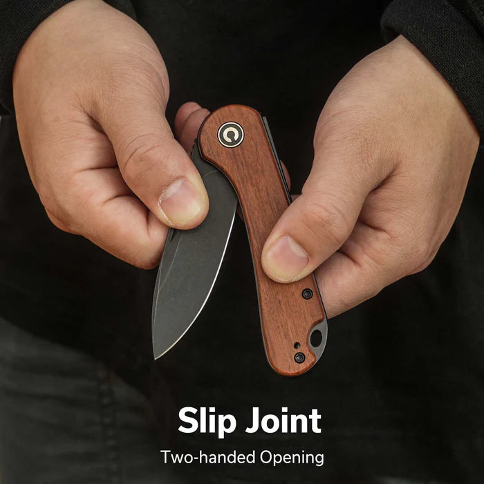CIVIVI Elementum Slip Joint Knife Wood Handle #C18062AJ-3