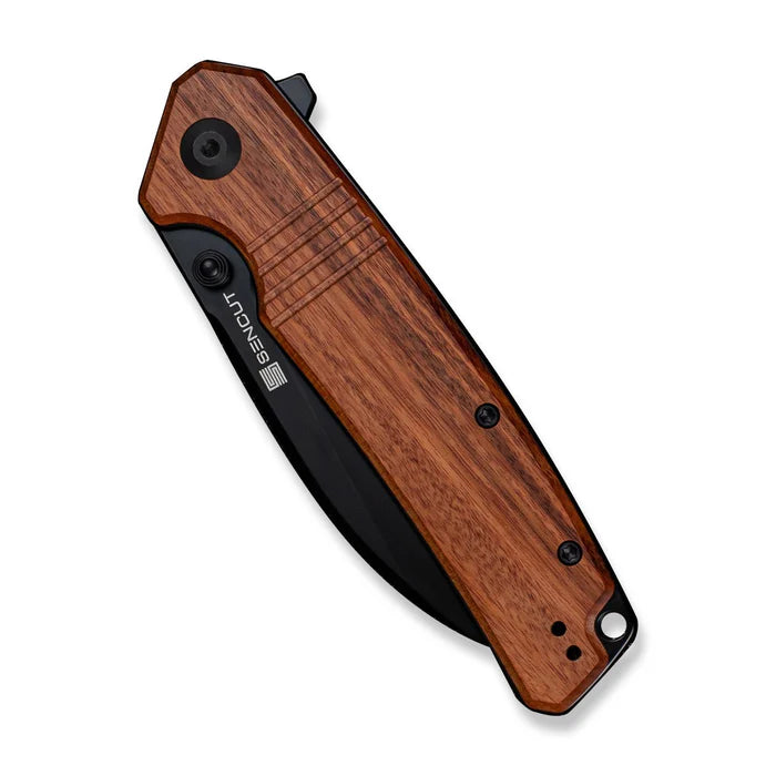 SENCUT Awassi Flipper & Thumb Stud Knife Wood Handle #S24065-3