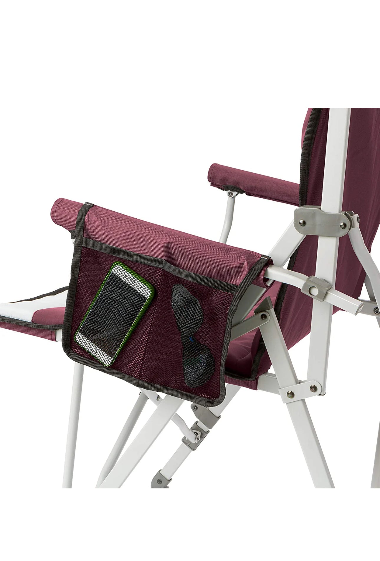 CORE Padded Hard Arm Chair Red/Silver #40070