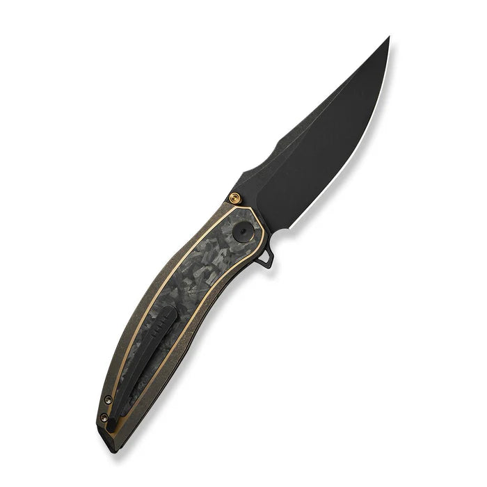 WEKNIFE Quinseris Flipper & Thumb Stud Knife Titanium & Carbon Fiber Handle #WE23093-2