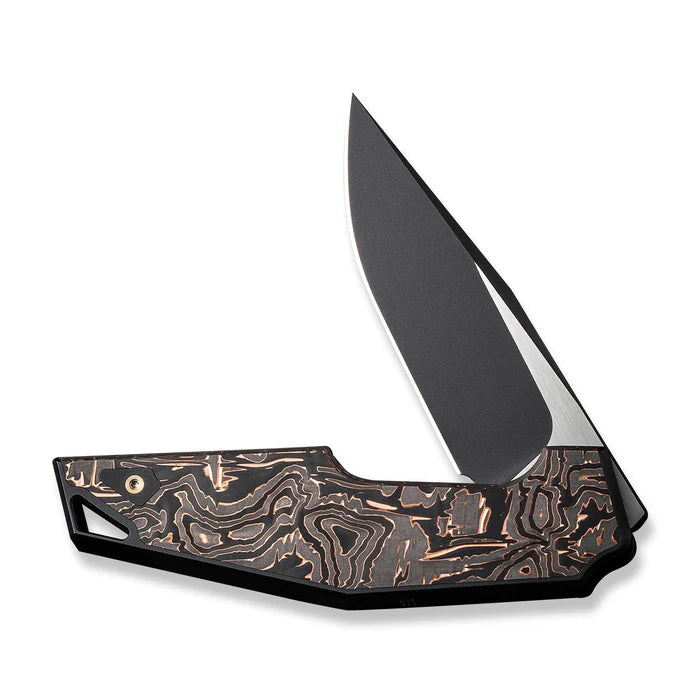 WEKNIFE OAO (One and Only) Flipper Knife Titanium & Carbon Fiber Handle #WE23001-2