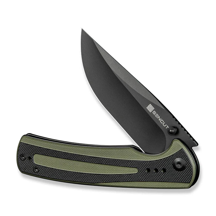 SENCUT Regnator Flipper & Thumb Stud Knife G10 Handle #S24057-2