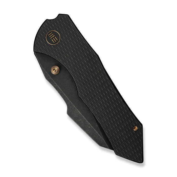 WEKNIFE High-Fin XL Thumb Stud Knife Titanium Handle #WE24010-1
