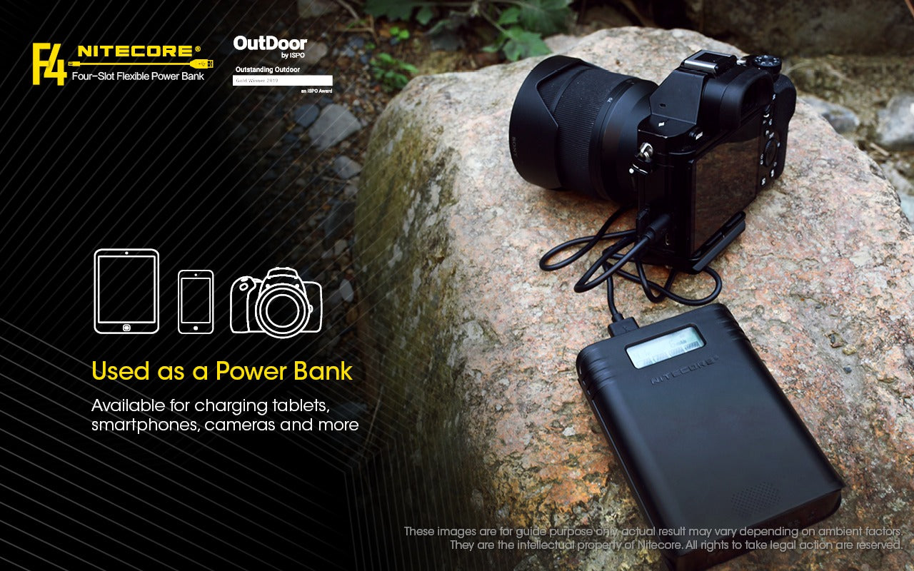 Nitecore F4 Charger and Power bank