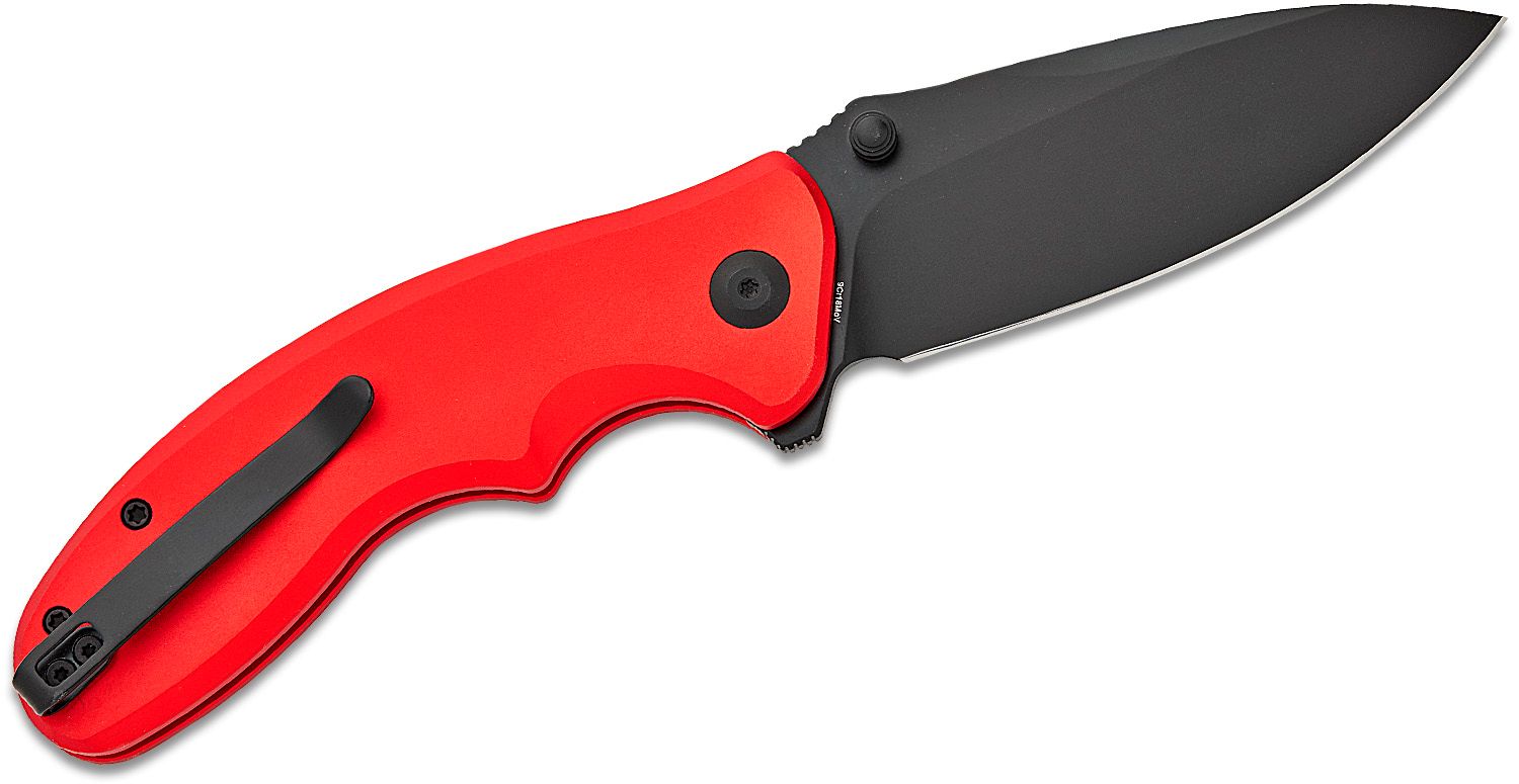 SENCUT Cybrix Folding Knife - Red Aluminum #S23098A-3