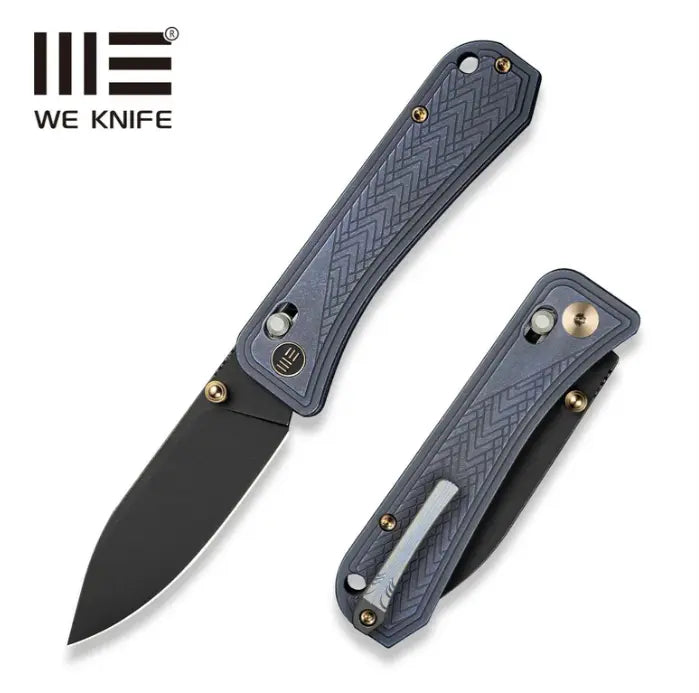 WEKNIFE Bougie Banter Thumb Stud & Crossbar Lock Knife Titanium Handle #WE24009-1
