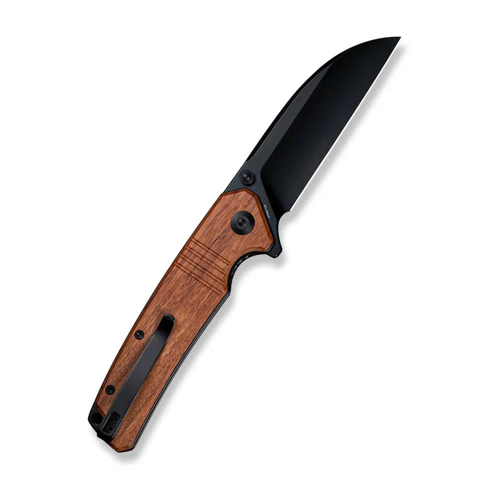 SENCUT Awassi Flipper & Thumb Stud Knife Wood Handle #S24065-3